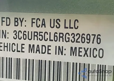 2024 Ram 2500 Tradesman 4X4 6'4 Box from USA, damaged, VIN 3C6UR5CL6RG326976